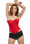 Nuitamore تصميم خاص أحمر بدون حمالات Crop Bustier - 8