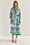 Women's Multi Patterned Viscose Dress60251102 - 5