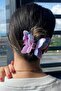 Purple Color Butterfly Figured Latch Buckle - 2
