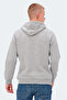 Kazue I Men's Zippered Hooded Dark Gray Sweatshirt with Pockets - 2