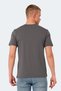 Vesela Men's Dark Gray T-Shirt with Pockets - 2