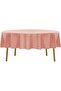 Liquid Resistant Round Care Free Linen Tablecloth Powder