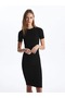Lcw Vision Crew Neck Plain Short Sleeve Women's Dress