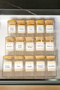 5 Pieces of Bamboo Lid Spice Rack and 1 Organizer Plexiglass Stand - 3