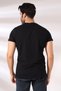 V-Neck Regular Fit Compact Cotton Flexible T-Shirt 19953 BLACK - 4