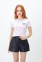 Heart Patterned Cotton T-shirt - 2