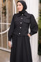 Women's Skirted Hijab Suit 2091 Black - 2