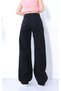 Black Palazzo Women's Jeans High Waist Lycra Premium Ya Star - 4