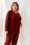 Plush Fleece Pajama Set - Winter Plus Size Women's Pajamas - 4