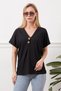 Black Button Detailed Blouse - 5