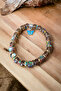 Thermal Quartz Pattern Natural Stone Bracelet Colorful Rolling Pin Bracelet Original Stone - 4
