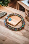 Thermal Quartz Pattern Natural Stone Bracelet Colorful Rolling Pin Bracelet Original Stone - 5
