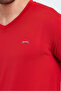 Katriina Men's V-Neck Red T-Shirt - 5