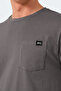 Vesela Men's Dark Gray T-Shirt with Pockets - 5