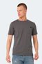 Vesela Men's Dark Gray T-Shirt with Pockets - 4
