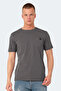 Vesela Men's Dark Gray T-Shirt with Pockets - 6