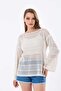 Fashion Mh New Season Slotted Perforated Blouse Tunic