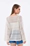 Fashion Mh New Season Slotted Perforated Blouse Tunic - 4