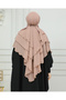 CHIFFON LAYERED SUFLE READY SCARF - 4