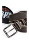 Special Boxed| Premium 100% Genuine Leather | Men's Denim-Fabric Trouser Belt | Soft Italian Leather Belt - 2