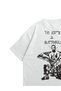 Unisex White Kendrick Lamar  a Butterfly Printed Oversize Crew Neck Short Sleeve T-Shirt - 3