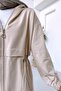 Waist Drawstring Two Thread Set - Beige - 6