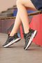 29940 Women's Black Purple Anatomical Insole Breathable Orthopedic Walking Memory Foam Sports Shoes - 3