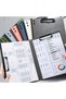 1Pc A4 File Folder, Document Organizer, Clamshell Clipboard, Paper Folder for Work and School... - 5