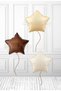 4th Birthday Bohemian Retro Mini Birthday Party Set - Beige, Cream, Brown, Star, Cream Number Balloons - 2