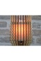 Minar Bombe Wood Living Room Wall Sconce with 3D Mirroring Design - E14 Lampholder - 4