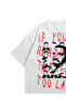 Unisex White Drake if You Are Reading This Printed Oversize Crew Neck Short Sleeve T-Shirt - 3