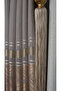 Clipboard Background Curtain Mink Gold - Single Wing with Gold Gray Stripe Frequent Pleated Jacquard Bright Pattern - 2