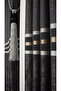 Clipboard Background Curtain Black Anthracite - Single Wing with Gold Gray Stripe Frequent Pleated Jacquard Bright Pattern - 8