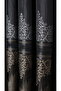 Clipboard Background Curtain Black Khaki Green - Single Wing with Gold Stripe Frequent Pleated Jacquard Bright Pattern - 2