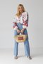 Women's White Tasseled Floral Embroidered Cotton Blouse - 6