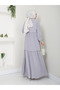 Women's Viscose Fabric Shirt Collar Hijab Dress - 4