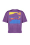 Purple 100% Cotton Printed Relaxed/Comfortable Fit Knit T-Shirt TWOSS24TS00172 - 8