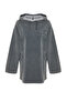 Antrasit Asit Yıkamalı Kapüşonlu Oversize Örme Sweatshirt TCTSS24TW00006 - 7