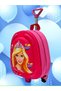 Girls Kindergarten Nursery Embossed Eva Colorful Printed Squeegee Wheeled Schoolbag and Backpack - 7