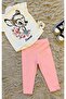 Gofre fabric leggings pants t-shirt 2-piece set