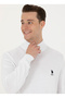U.S. Polo Assn. Turtleneck Slim Fit White Men's Sweater Ybs-Sk23 - 2