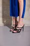 Dalia Stone Buckle Detailed Black Patent Leather Black 10 cm Women's Classic Heeled Shoes - 2