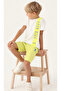 Boy, Licensed, USPA, Neon Green Style, Cream, T-Shirt Bermuda Set
