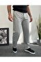 Men's Gray Baggy Fit Fabric Pants - 2