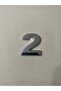 Number 2 (Two) Adhesive Apartment Building Villa Door - Chrome, 4 Cmx5 Cm, Plastic