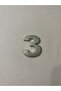 Number 3 (Three) Adhesive Circle Building Villa Door Number Yellow Gold 4 Cmx5Cm No:3 Plastic