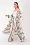 WOMEN'S AUTHENTIC SHAPE DETAILED CHIMONA PANTALS DOUBLE SET