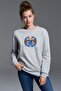 Wit Ravenclaw Wisdom Printed Gray Women's Knitted Sweatshirt Long Sleeve
