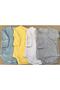 Baby Gray Snap Fastener Badi Double Breasted Pack of 4 - 2