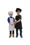 Children's Kitchen Apron with Hat Set of 2
